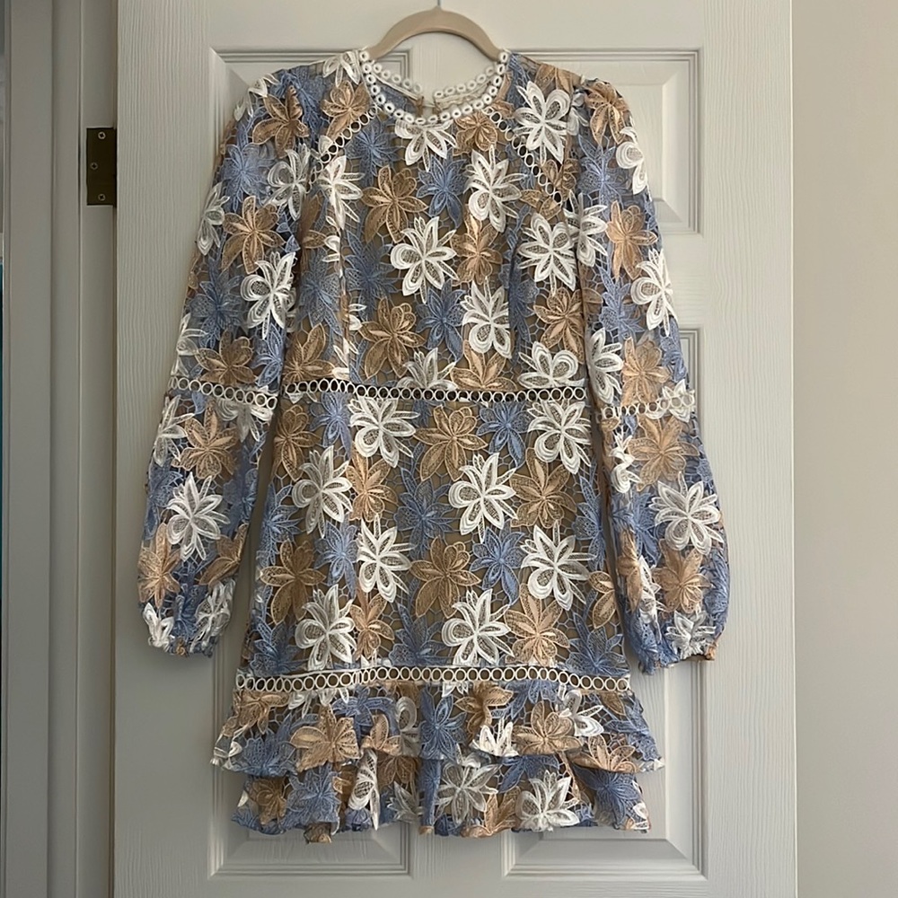 Long sleeve mini dress